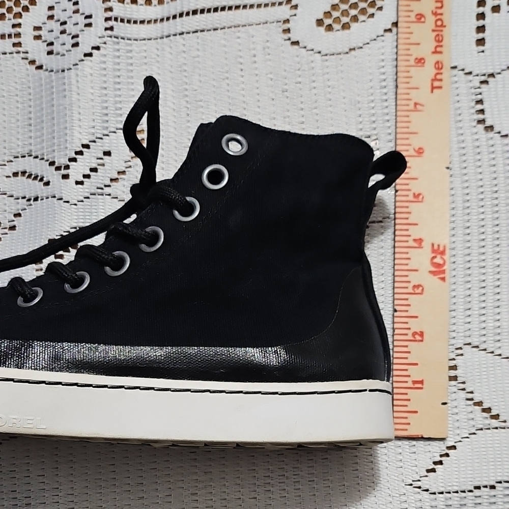Sorel Women's Black Lace-Up High-Tops - Picture 8 of 9